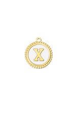 Oro / Charm elegante X - dorado/blanco Imagen22