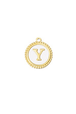 Gold / Charm elegante Y - oro/bianco Immagine25