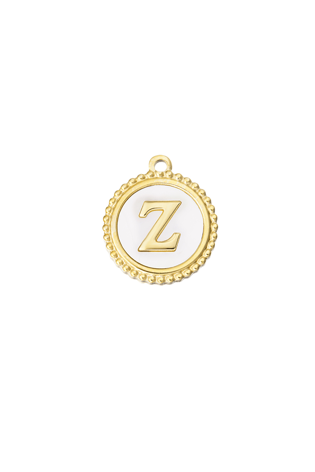 Gold / Charm anmutiges Z - Gold/Weiß Bild24