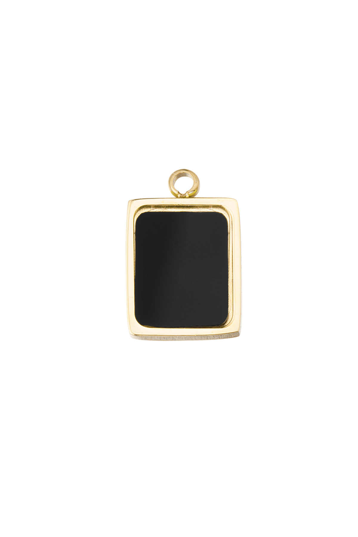 Charm vintage square - black/gold 