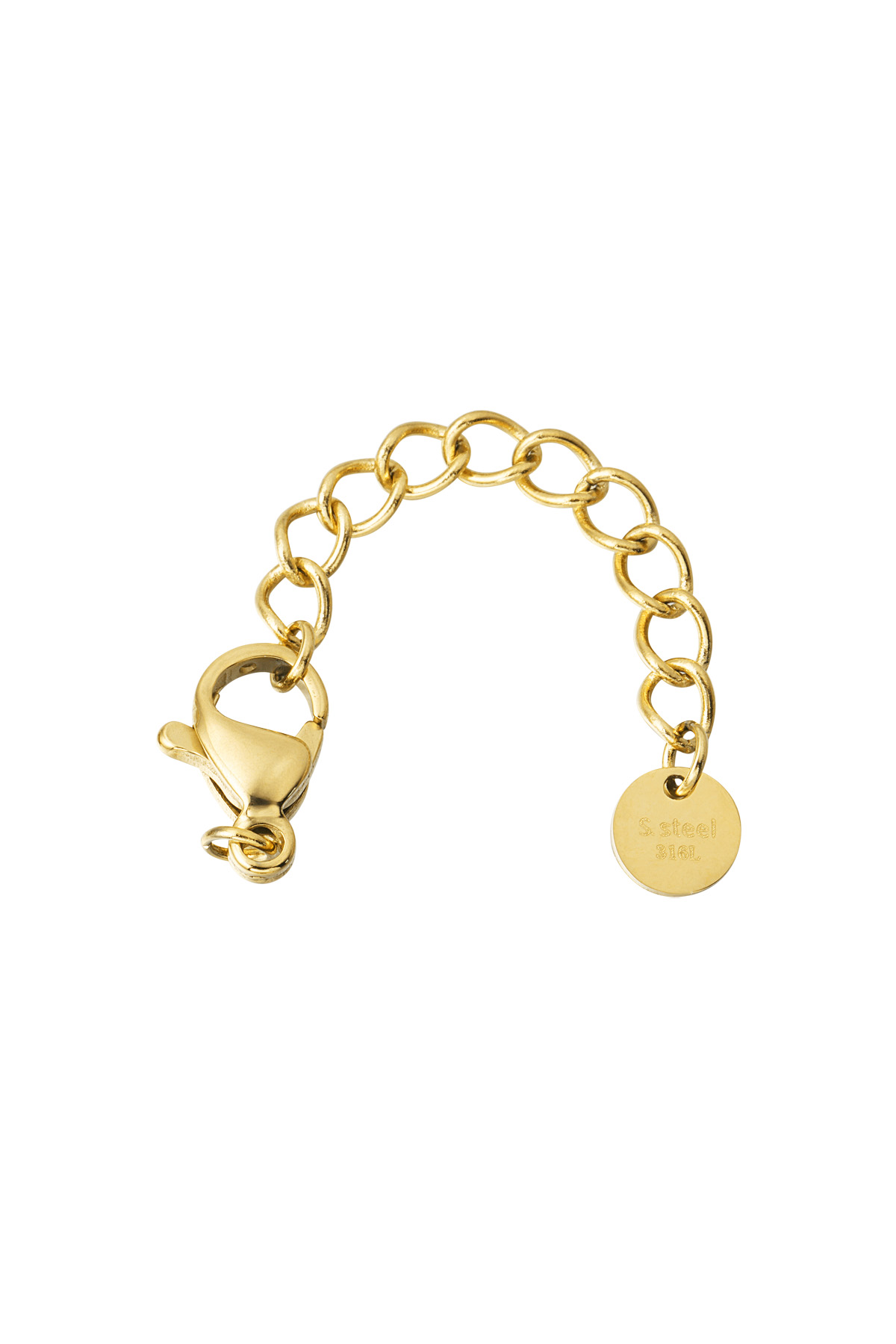 DIY bracelet and necklace closure medium - gold h5 