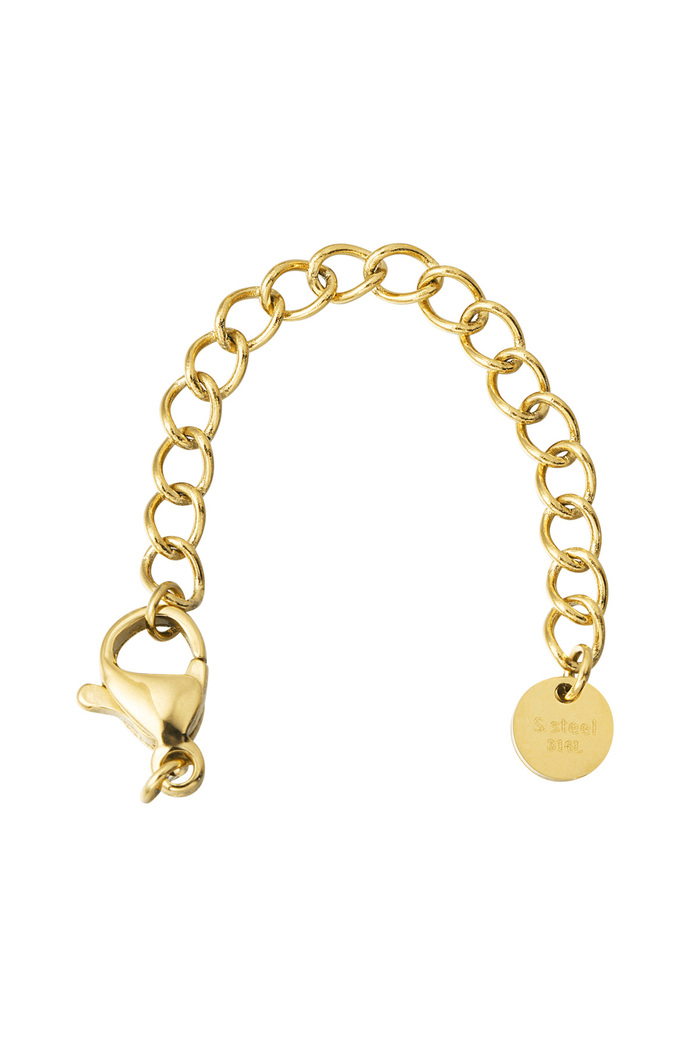 DIY bracelet and necklace clasp large - gold 