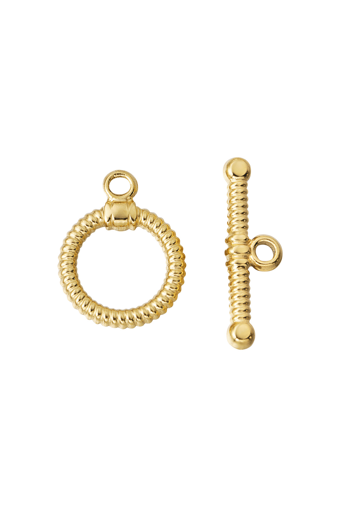 DIY Endverbindung Halskette und Armband geprägt – Gold