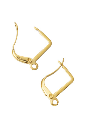 DIY ear hook with closure - gold h5 