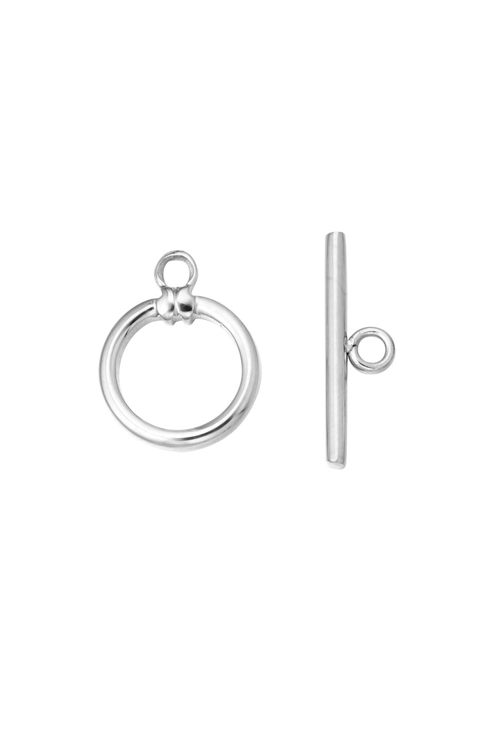 DIY Endverbindung Halskette und Armband Kreis Punkt – Silber 
