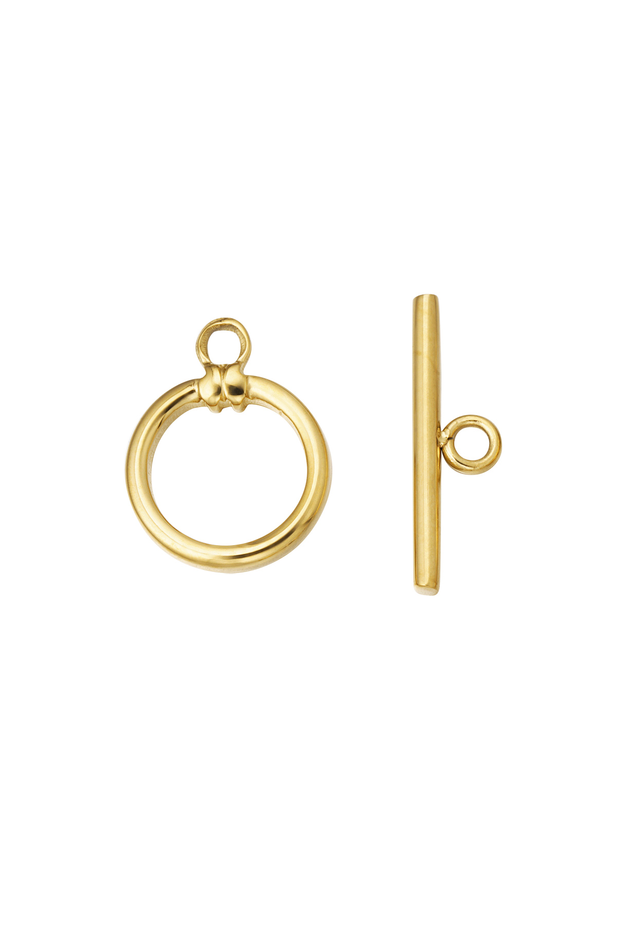 DIY Endverbindung Halskette und Armband Kreis Punkt – Gold