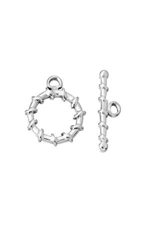 DIY fin connexion collier et bracelet rond torsadé - argent h5 