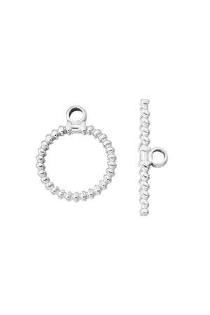 DIY fin bracelet connexion et chaine torsadée - argent h5 