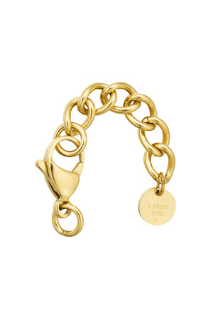 DIY necklace and bracelet extension medium - gold h5 