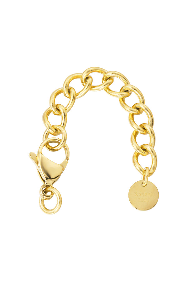 DIY grober Armband- und Halskettenverschluss mittel – Gold