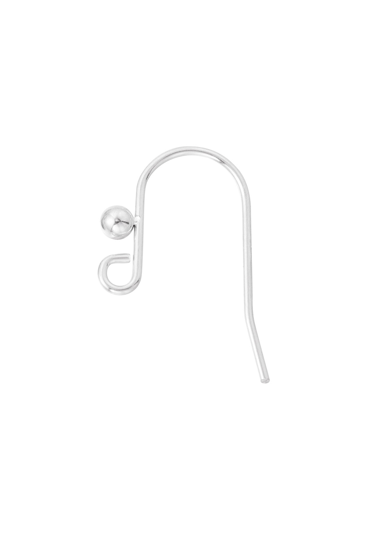 Earhook short - silver h5 