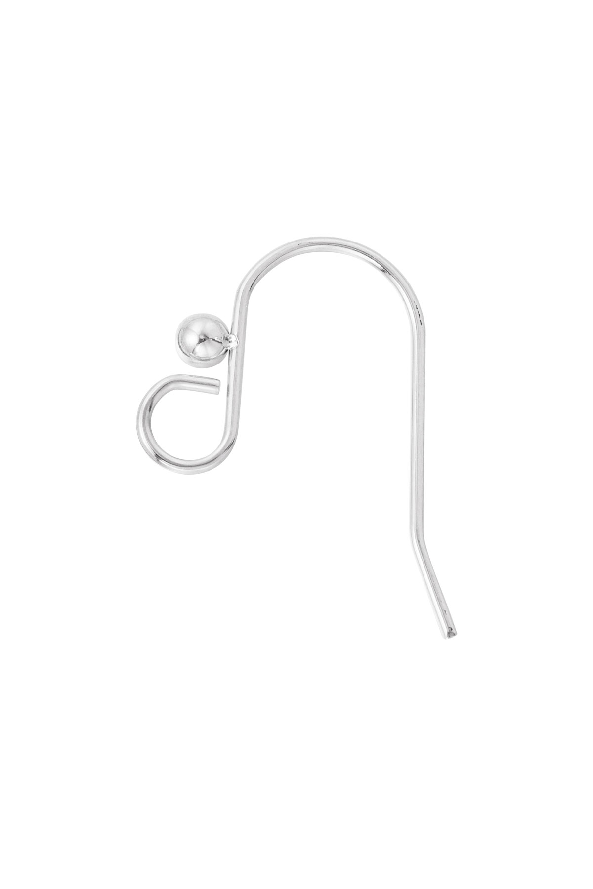 Earhook short - silver h5 