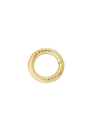 DIY charm twisted circle - gold h5 