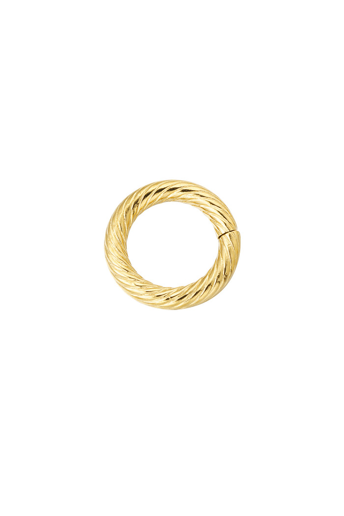 DIY charm twisted circle - gold 