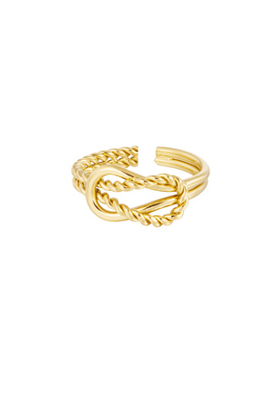 Ring linked - gold h5 
