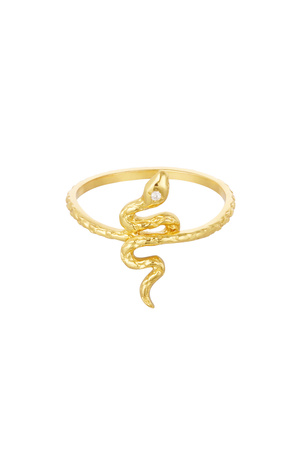 One size Ring with Snake - 925 silver h5 