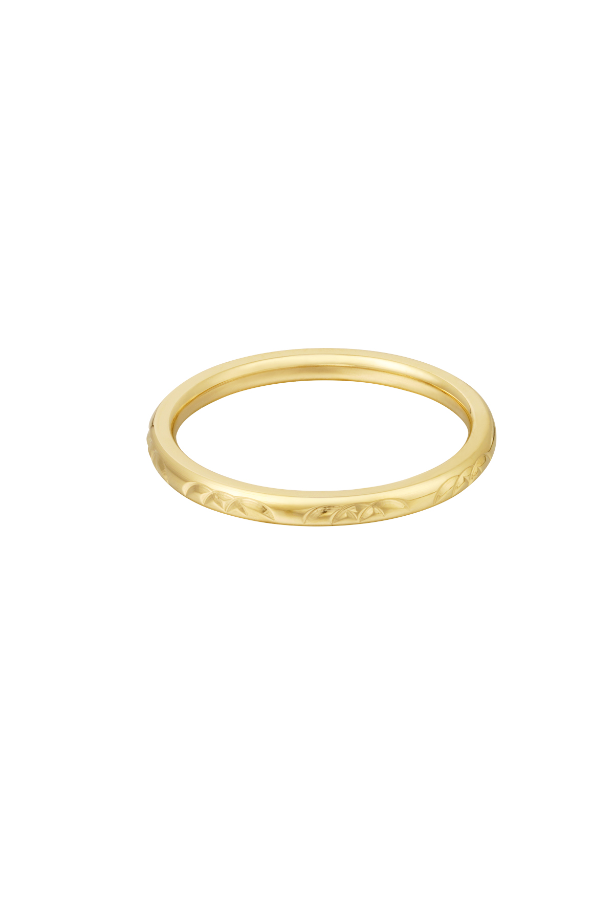 Ring subtle print - Gold color