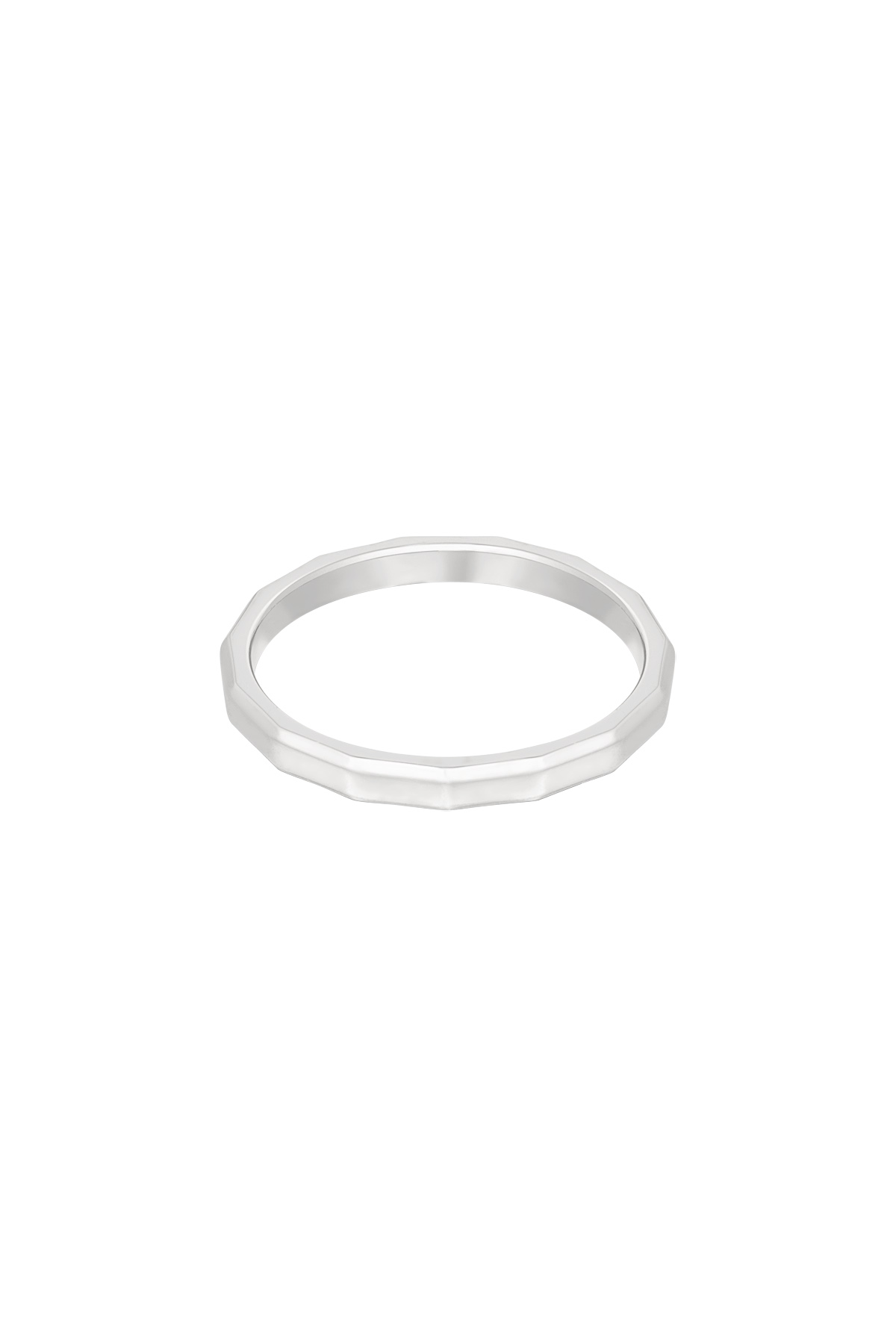 Ring angular - silver h5 