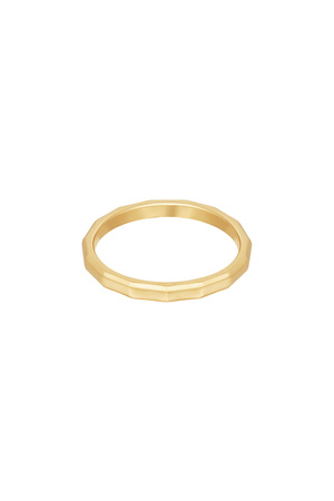 Ring eckig - Gold h5 