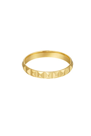 Ring triangles print - gold h5 