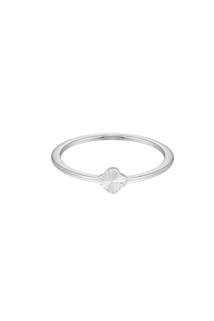 Ring 1 Blume - Silber h5 