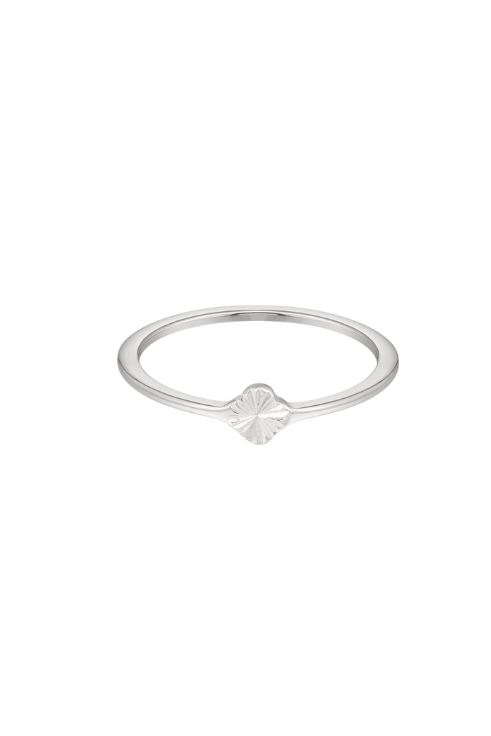 Ring 1 flower - silver 