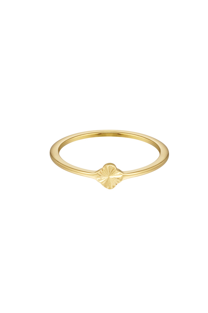 Ring 1 flower - gold 