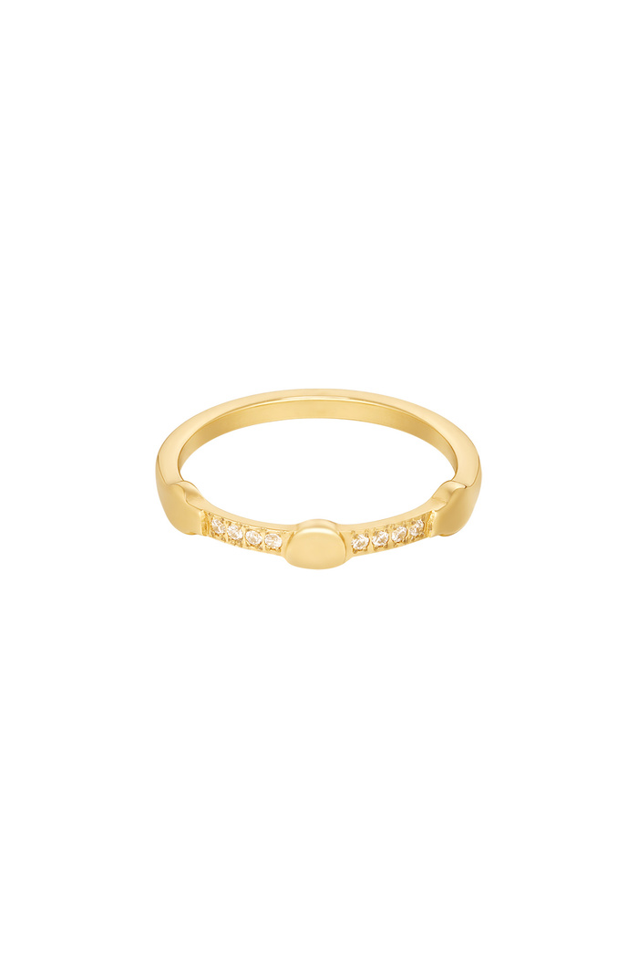Ring with details - gold 