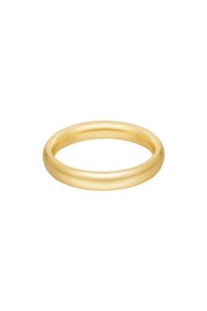 Ring basic effen - goud h5 
