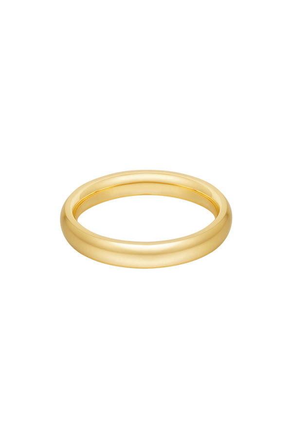 Ring basic plain - gold