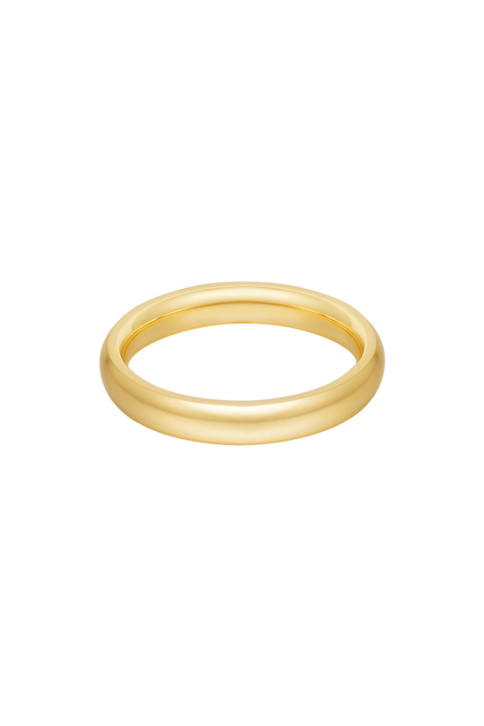 Ring basic effen - goud 