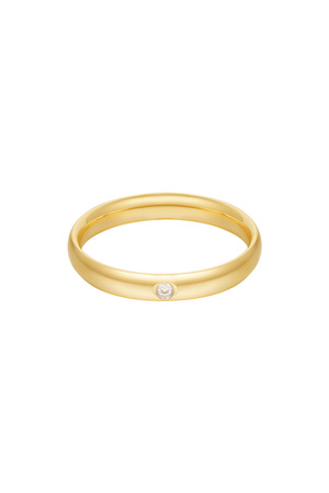 Ring met steen - goud h5 