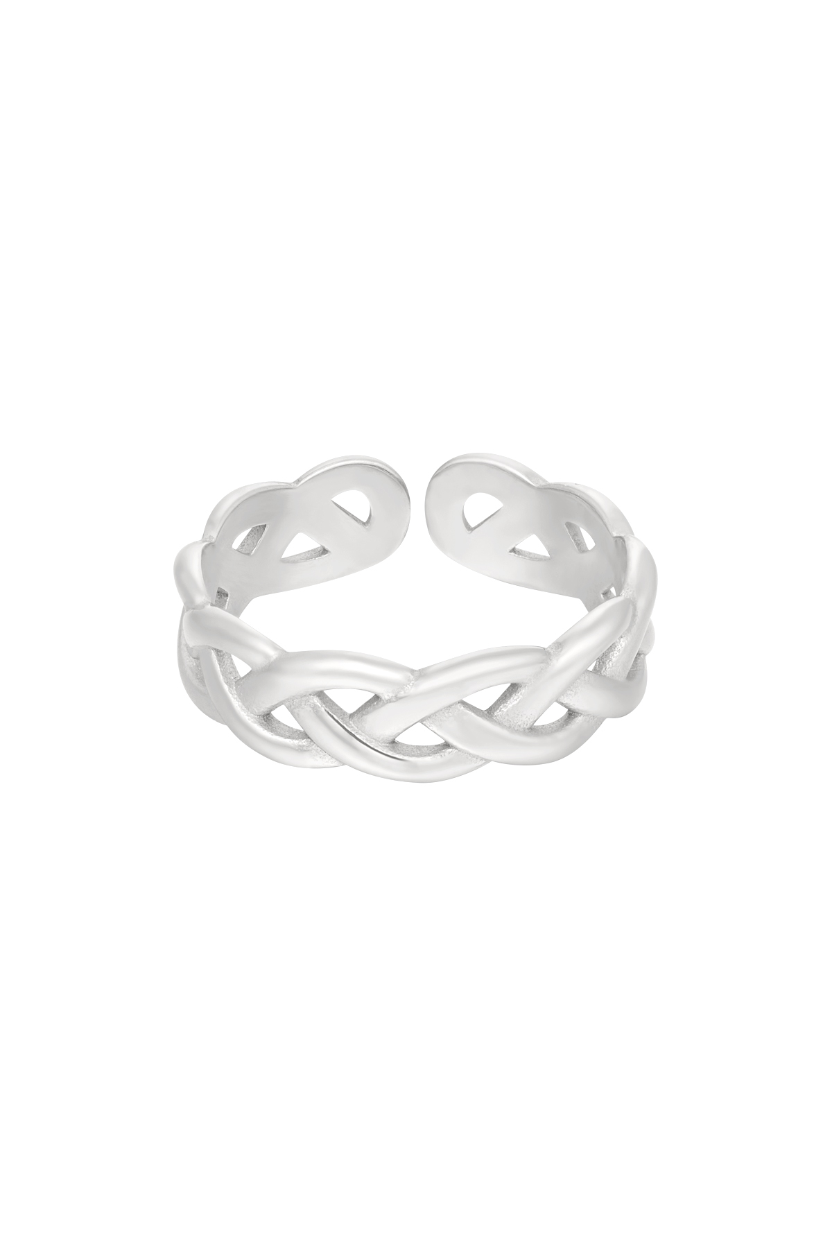Ring braided - silver h5 
