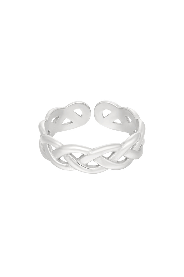 Ring braided - silver 