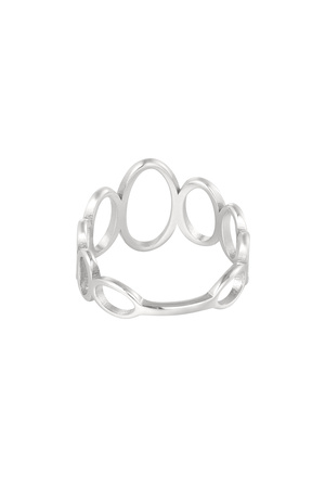 Ring offene Kreise - Silber h5 Bild3