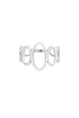 Ring offene Kreise - Silber h5 