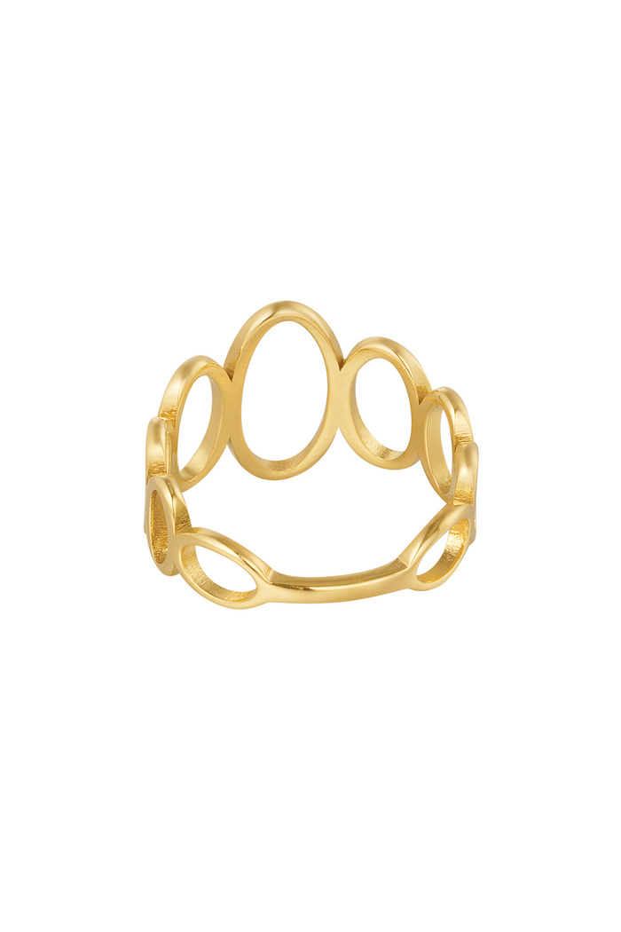 Ring offene Kreise - Gold Bild3