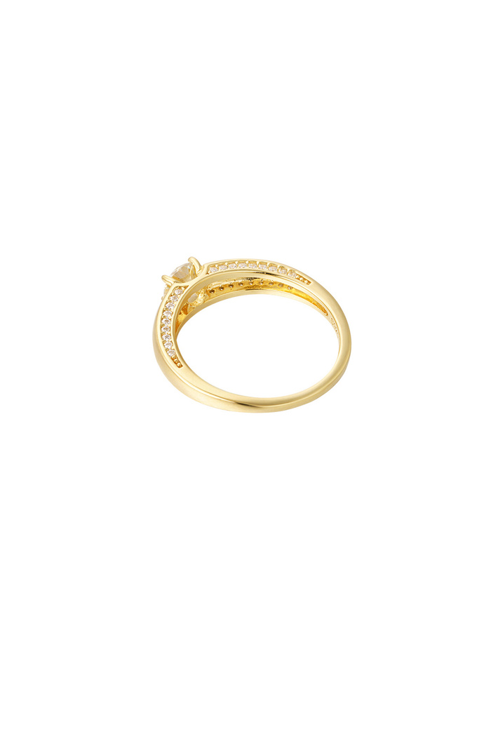 Ring basic with stone - gold - 18 Picture6