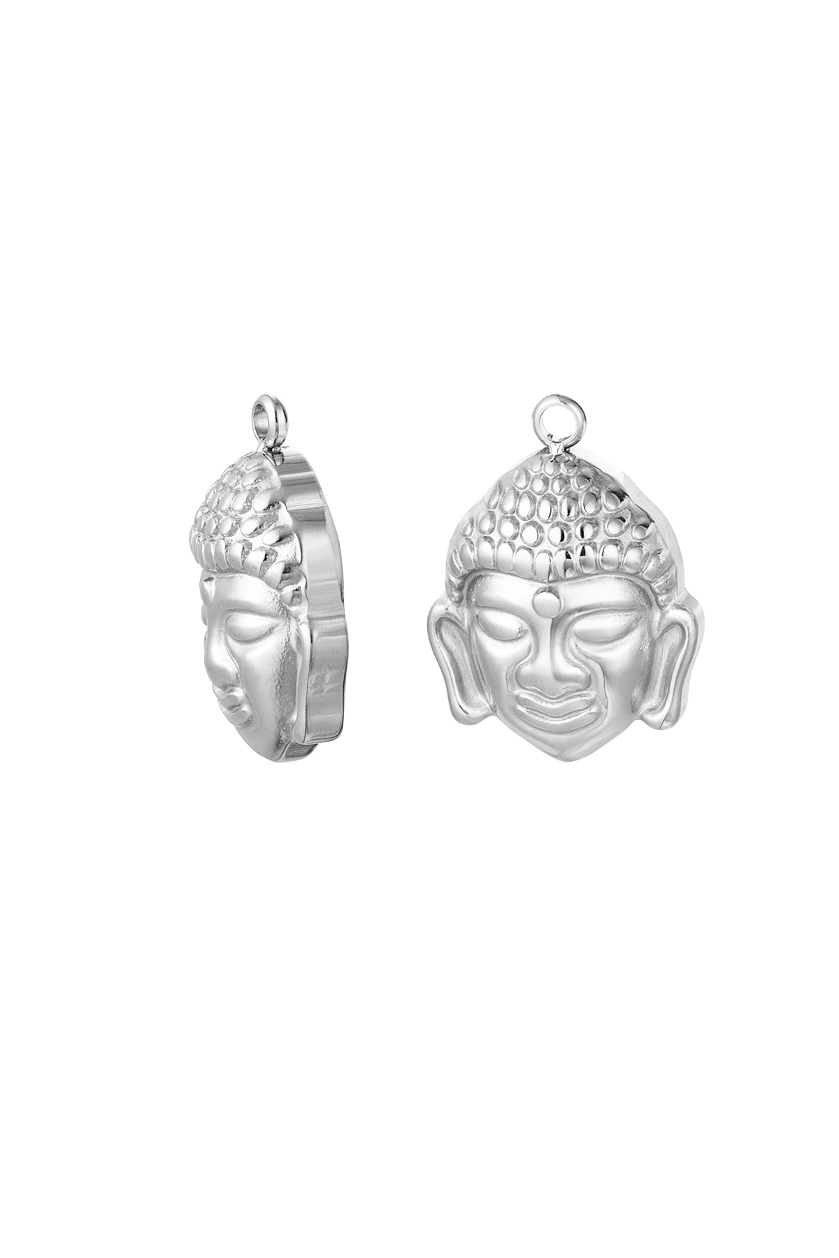 DIY charm buddha - silver