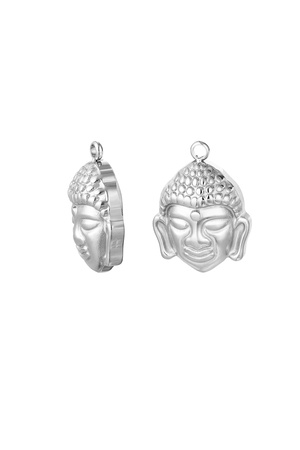 DIY charm buddha - silver h5 