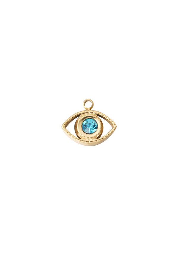 DIY Charm Auge – Blaugold