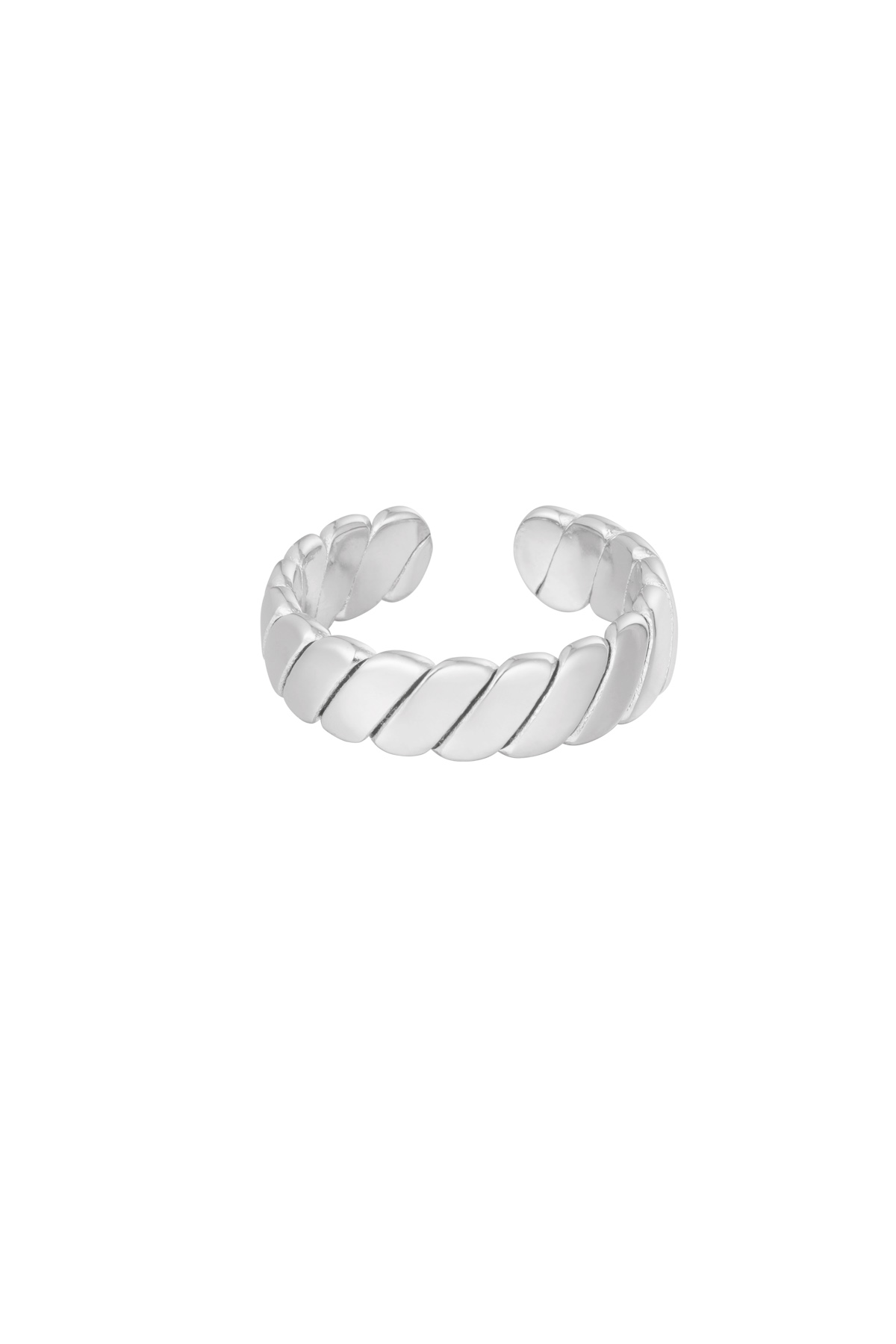 Ring dezentes Baguette - Silberfarbe h5 