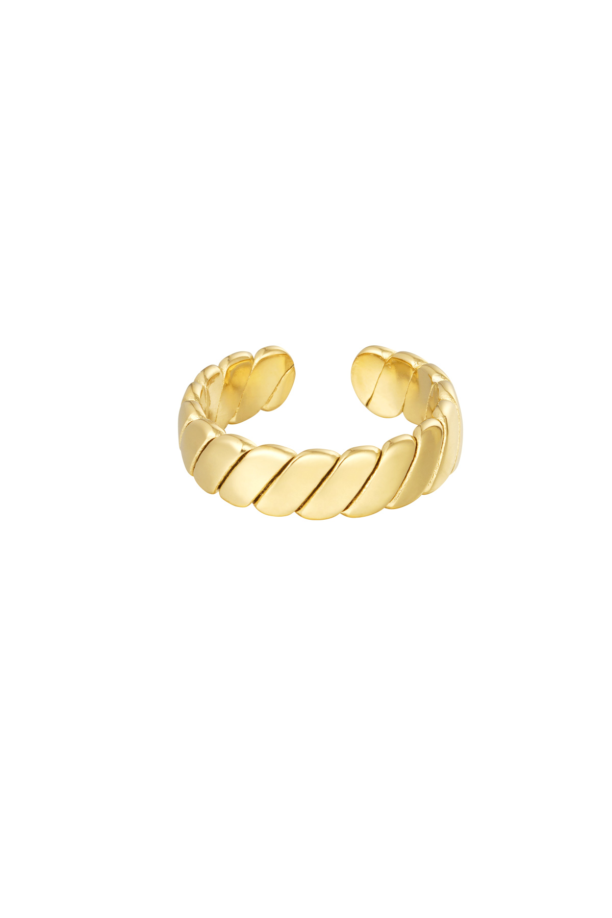 Ring subtle baguette - Gold color 2