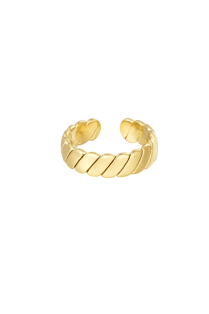 Ring subtiele baguette - goud 