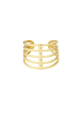 Ring 5 layers - gold h5 