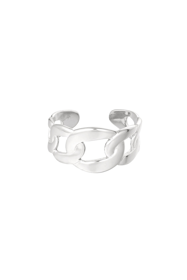 Ring Mega Link - Silber