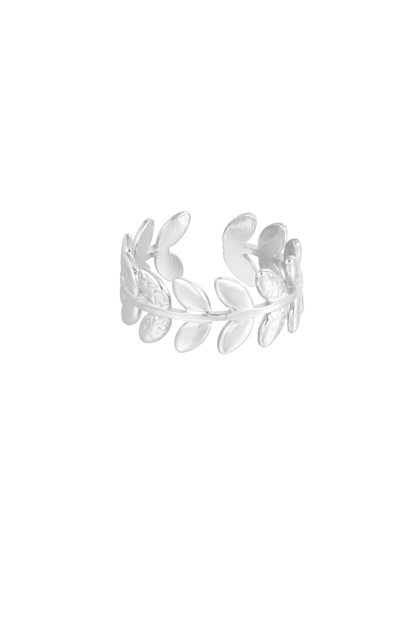 Ring leaves - silver
