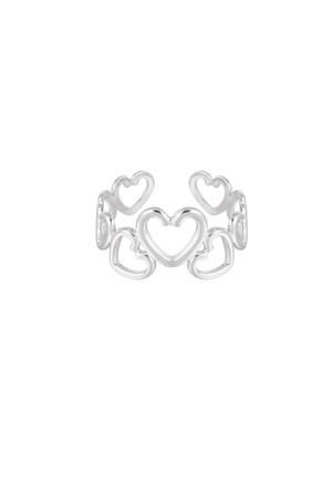 Ring hearts - silver h5 