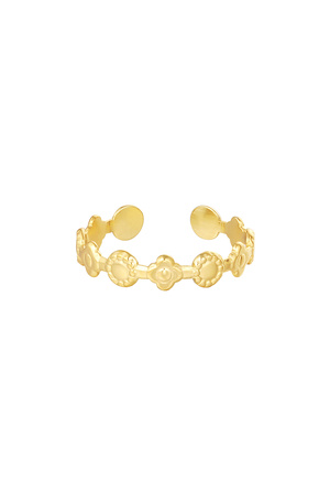 Ring flowers - gold h5 