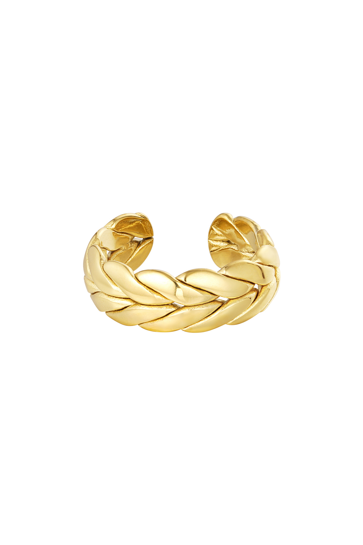 Ring thickly braided - gold